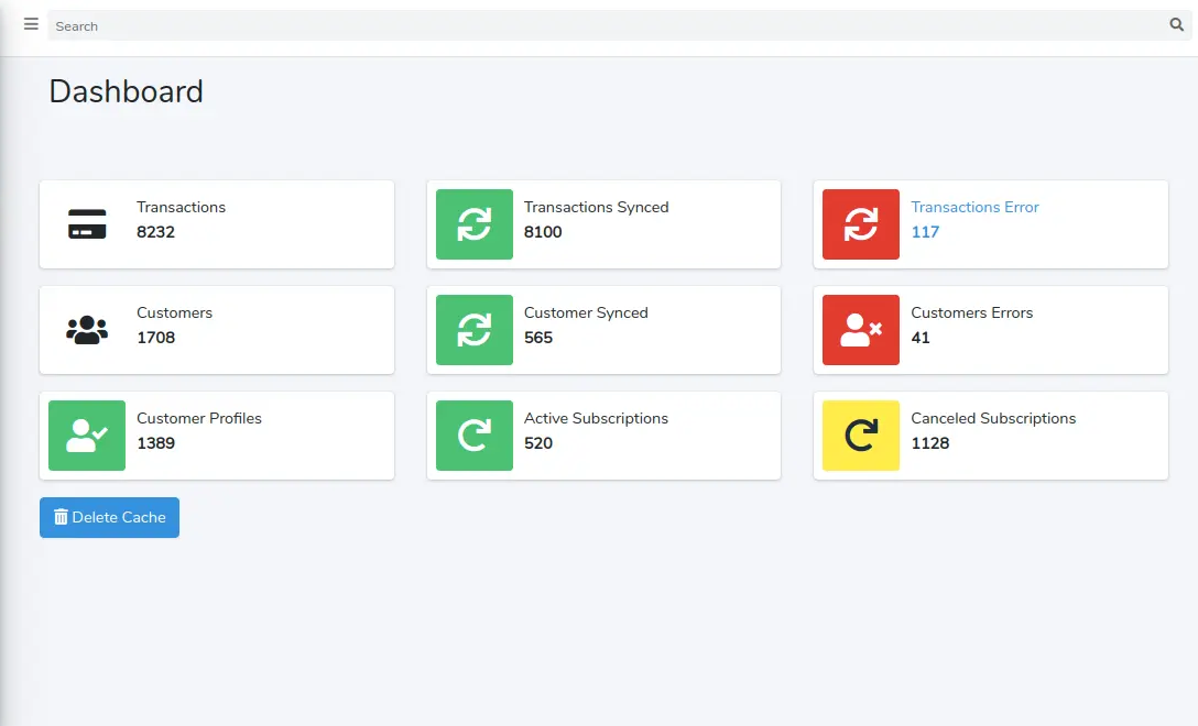 Custom Web Application for Recurring Billing Automation project screenshot